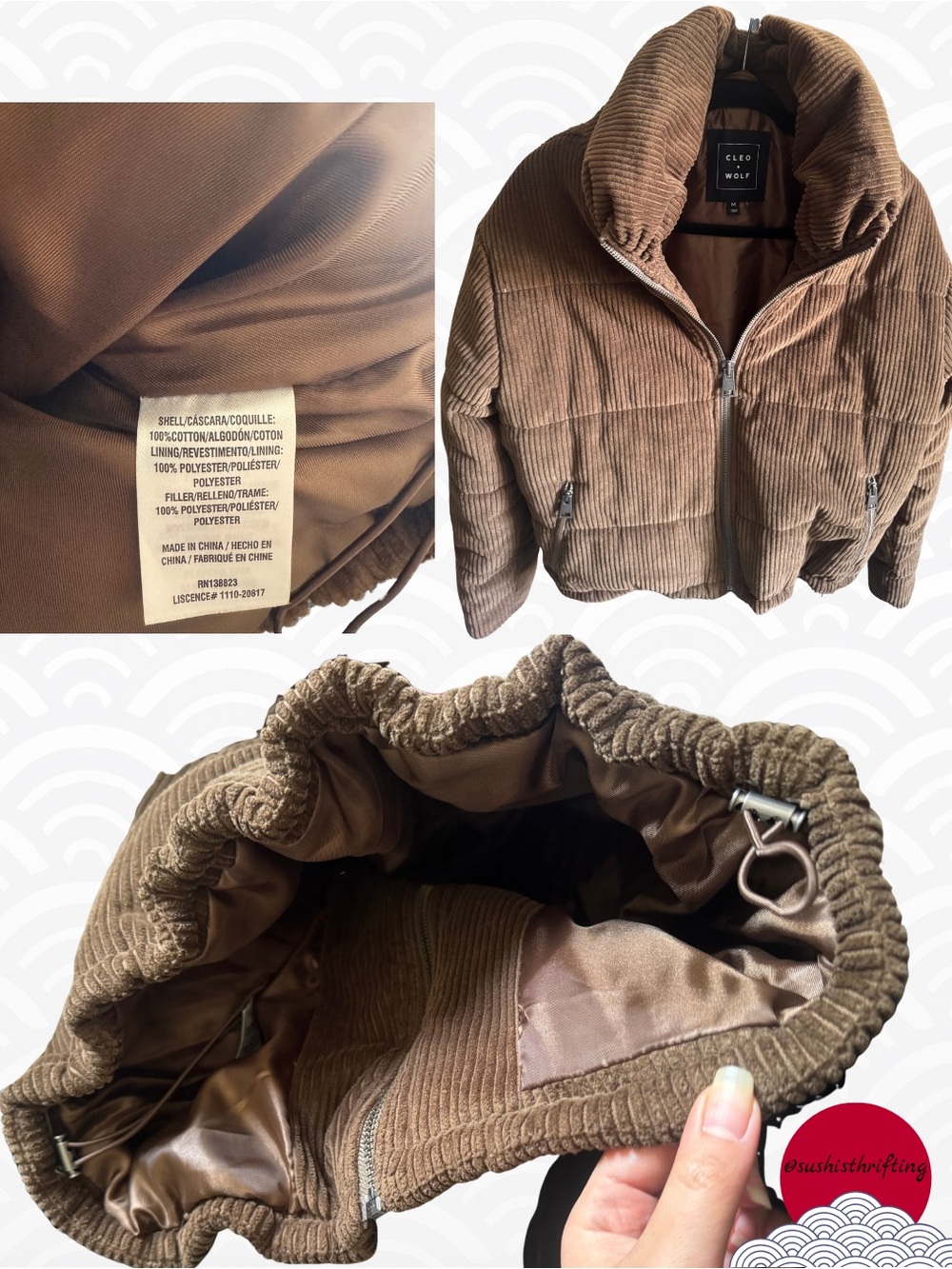 Cleo + Wolf Corduroy Jacket - Picture 5 of 5